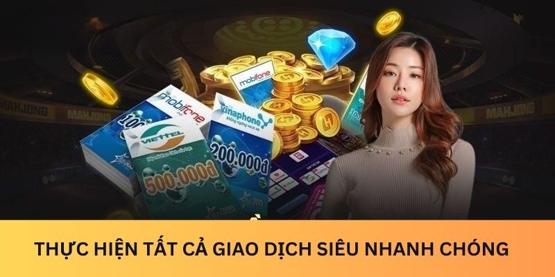 Thực hiện tất cả giao dịch siêu nhanh chóng