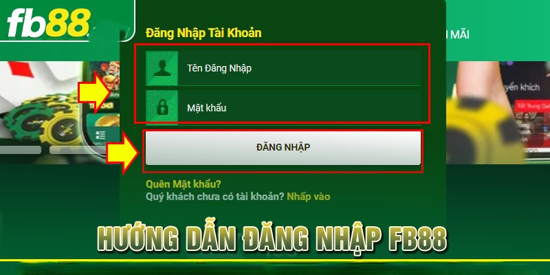 Hướng dẫn cách đăng nhập FB88 chuẩn xác nhanh chóng