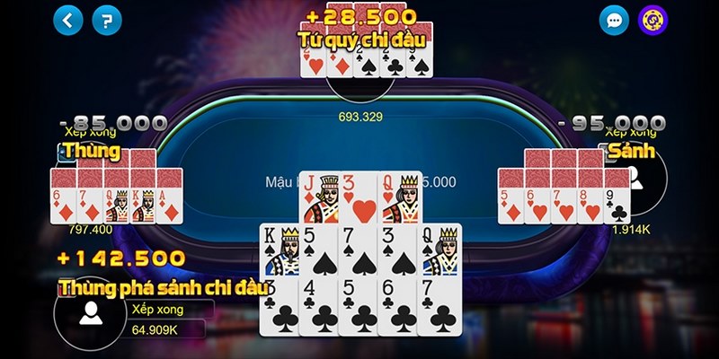 Tips hiệu quả giúp hội viên đánh game bài Mậu Binh 789win